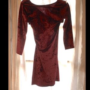 Velvet bodycon dress